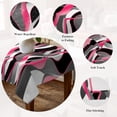 thumbnail image 5 of Pink Stripe Table Cloth Waterproof Tablecloths, Gradient Grey Moire Geometric Modern Abstract Tablecloth Dining Table Cover for Kitchen Party Tabletop Outdoor, Square Tablecloth 54x54 Inch, 5 of 9