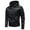 Black, variant on LpwkSSA Men's Matte Faux Leather Hooded Coat Motorcycle Zip Up Loose Fit Biker Coat Fashion Long Sleeve Waterproof Jacket with Pockets Black L