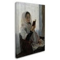 thumbnail image 2 of Trademark Fine Art 'Reading' Canvas Art by Joan Llimona, 2 of 3