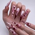 thumbnail image 1 of New Halloween Wearable Nails French Manicure Long Pointed Nails Festive Atmosphere Fake Nails for Women, 1 of 5