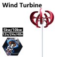 thumbnail image 2 of Generador de turbina eólica de 10KW y 5KW para el hogar, de bajo ruido, 10000W, 12V, 24V y 48V, pequeño molino de viento vertical con controlador MPPT, 2 of 5