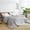 Gray, variant on Queen Size Cooling Bamboo Rayon Quilt, Lightweight Breathable Silky Soft S-Shape Quilted Bedding for Spring Summer, Machine Washable Comforter, 90" x 90" Ivory