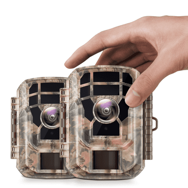 CAMPARK 2 PACK 1080P Trail Game Camera Hunting Deer Camera with Infrared Night Vision Waterproof Trail Cam for Wildlife Monitoring