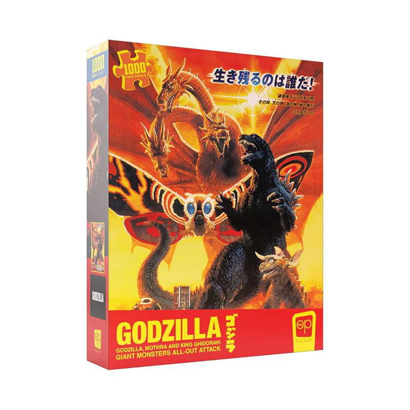 USAopoly Godzilla “Godzilla, Mothra and King Ghidorah: Giant Monsters All-Out Attack” Casse-Tête De 1000 Pièces