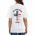 thumbnail image 7 of CAICJ98 Women's 250Th Anniversary T-Shirt Faith Freedom 250 Years Patriotic Flag Tee 4Th of July Women's T Shirts (White,S), 7 of 7