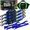 Blue, variant on Rhino USA Heavy Duty 2" x 10' Retractable Ratchet Straps 3,033lb Break Strength (Green 4 Pack)