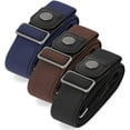 thumbnail image 2 of 3 Pack / 4 Pack No Buckle Invisible Stretch Belt Buckle-Free Elastic Belt for Women and Men, 2 of 6