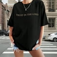 thumbnail image 3 of Christian Shirts for Women Trust in The Lord Oversized Tshirts Jesus Graphic Tees Faith Religious Bible Verse Tops, 3 of 6