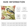 thumbnail image 5 of GOSMITH  Oil Painting Flowers and Birds Pillow Covers Cushion Case Outdoor Sofa Throw Pillows Cover for Couch Living Room Bed Indoors Home Decor, 5 of 5
