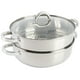 thumbnail image 2 of Juego de utensilios de cocina Oster Sangerfield de acero inoxidable de 28 cm con vaporera, 2 of 8