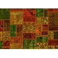 thumbnail image 1 of Ahgly Company Indoor Rectangle Oriental Yellow Modern Area Rugs, 7' x 9', 1 of 4