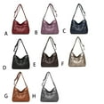 thumbnail image 4 of Woman PU Crossbody Bag Storage Casual Shoulder Large Capacity Tote Handbag Organizers Female Fashion Portable Messenger Bags Gray, 4 of 8
