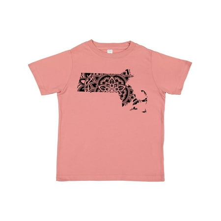 

Inktastic Massachusetts Silhouette Mandala Gift Toddler Boy or Toddler Girl T-Shirt