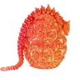 thumbnail image 6 of 3D Printed Articulated Dragon Egg - Pen Holder, Succulent Pot, Candy Jar - Unique Home Decor Fidget Toy Gift,Red Rose, 6 of 13