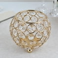 thumbnail image 4 of Crystal Candle Holder Candlestick Tea Light Metal Candle for Home Table Centerpiece Party Ornament Gift 8cmx7cm, 4 of 6