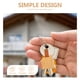 thumbnail image 4 of Cartera para hombre, decoración, llavero para coche, llavero de casa, hebilla de cuero vintage, PU, bambú, para niño y hombre., 4 of 6