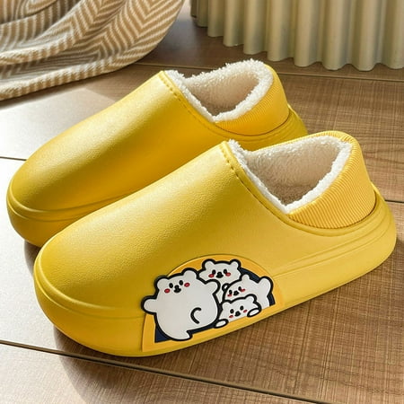 

Fluffy Stuffed Slippers Non-slip Indoor House Shoes Comfy Plush Slip For Home Bedroom New