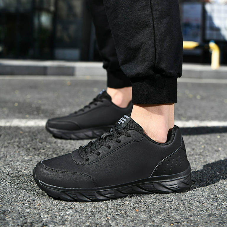 Peaskjp Mens Shoes 2023 Men's Breathable Non Slip Soft Bottom Sneaker Men Fashion Sneakers Black 11