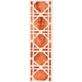 thumbnail image 2 of SAFAVIEH Dip Dye Kuzman Geometric Wool Runner Rug, Ivory/Orange, 2'3" x 12', 2 of 3