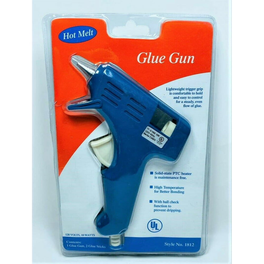 10W Low Temperature Hot Melt UL LISTED Mini Glue Gun W/ Glue Stick 120V