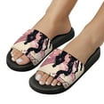 thumbnail image 5 of GZHJMY Stylish Slides for Women Men, A Japanese Man Stands Near Cherry Blossoms Soft Flexible Slip-on Sandals Slippers, 5 of 7