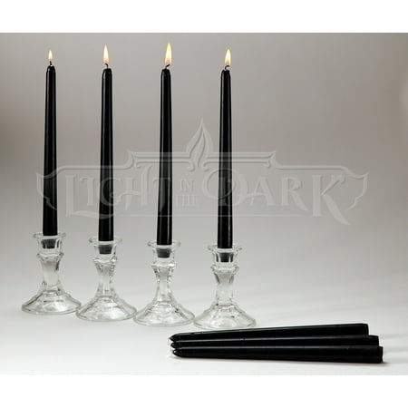 Black Taper Candles 14 Black Taper Candles 12 Inch Tall 3/4 Inch Thick Burn 10 Hours (Color Is Core and Overdip) ()