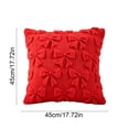 thumbnail image 4 of Christmas Pillow Covers 18x18 inch Christmas Decorations Clearance, Sofa Couch Pillow Covers Square Fall Winter Decor Pillowcase for Farmhouse, Holiday Decorative Throw Pillow Covers for Home, Red, 4 of 6