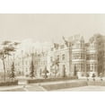 thumbnail image 2 of Richardson 18x15 Gold Ornate Wood Framed with Double Matting Museum Art Print Titled - Kirby Castle Garden View, 2 of 4