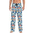 thumbnail image 7 of FORMRS Mens Pajama Pants with Pockets Cotton Sleepwear Lounge Bottoms Sizes S-2XL, Blue Cute Train Pattern, 7 of 7
