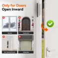 thumbnail image 4 of Mousike Door Reinforcement Lock, 8in Home Security Door Lock Withstand 2400lb for Inward Swinging Door, Defend Your Home Safe (Sliver of 1 Pack), 4 of 7