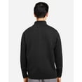thumbnail image 3 of Harriton M421 Unisex Pilbloc™ Quarter-Zip Pullover Sweater-Black-3XL, 3 of 6
