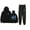 Black, variant on Milo J Al Borde Hoodie Jogger Pant Fashion Clothes Men Women Sweatpant 2 Piece Suit