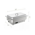 thumbnail image 4 of Electric Chafing Dish Buffet Set, 9QT Food Servers and Warmers, Stainless Steel Commercial Catering Food Warmers with Temperature Control Display for Weddings, Parties and Festivals, 4 of 9