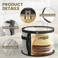 thumbnail image 5 of Oversized Clear Hat Storage Bag for Women, Holds up to 7 Caps Cowboy Hat Organizer for Closet, Wide Brims Hat Case with Carrying Handles, 16.5x10.4", 5 of 8