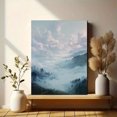 thumbnail image 6 of Misty Mountain Landscape Canvas Print Wall Art for Living Room Office Hotel Hallway, 6 of 8