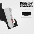 thumbnail image 3 of Gaming Keyboard Stand for Wall Mounting - Adhesive or Screw Mount Installation - Stylish and Space Saving Solution for Gamers, Home & Office (KBW01), 3 of 5