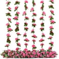 thumbnail image 4 of Xukmct 2 Pack Artificial Rose Vine Flowers Plants Hanging Fake Flower Garland for Wall Backdrop Wedding Party, 4 of 7