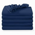 thumbnail image 1 of Bare Home 5-Pack Fitted Sheets - Premium 1800 Collection - Ultra-soft - Deep Pocket - Queen, Dark Blue, 1 of 7