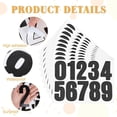 thumbnail image 3 of 10 Pcs Black Number Stickers, GIXUSIL 4" Waterproof Vinyl Number Stickers Consecutive Number 0-9 Labels Self-Adhesive without Residue Left for Office Classroom Indoor Boxes Storage, 3 of 7