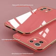 thumbnail image 3 of Compatible with Xiaomi Mi 11 Lite Case Silicone Shockproof Xiaomi Mi 11 Lite 5G Phone Case Anti-Scratch Ultra Thin Plating TPU Cases (Xiaomi Mi 11 Lite, Camellia Red), 3 of 12