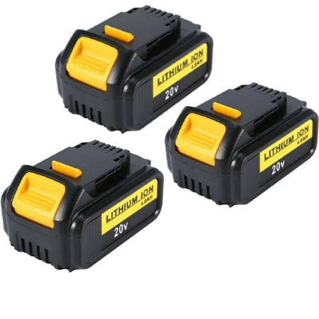 

3x for Dewalt DCB204 20V Battery 4.0Ah Replaces DCB201 DCB207 DCB203 DCB205