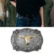 thumbnail image 4 of Vintage Western Belt Buckle Long Horn Bull Belt Buckle Metal Belt Buckle For Men Cowboy Big Cowboy Belt Buckle Bull Head, 4 of 4
