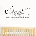 thumbnail image 4 of Bangcool Letter Wall Sticker Reusable Waterproof Moon Adhesive Window Sticker Door Decal, 4 of 10