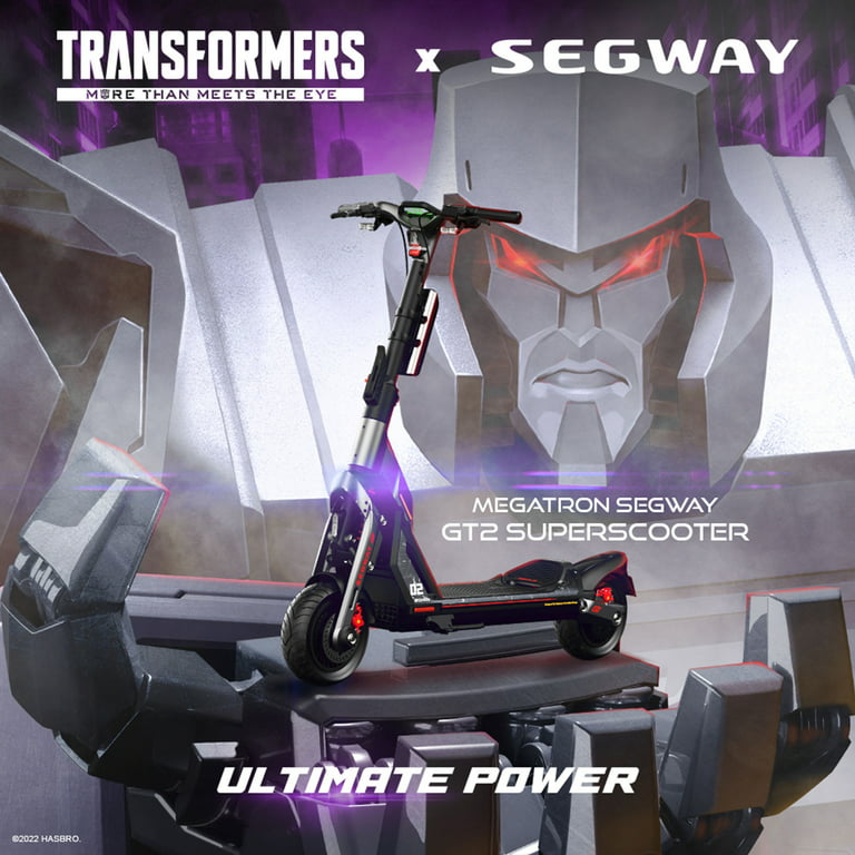Segway Transformer GT2 Megatron Scooter with 55.9 Max Operating Range & 43.5  mph Max Speed, Black 