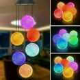 thumbnail image 6 of Solar Wind Chimes Lights LED Color Changing Hanging Butterfly Hummingbird Angel, 6 of 13