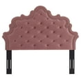 thumbnail image 2 of Modway Arabella Button-Tufted Performance Velvet King/California King Headboard in Dusty Rose, 2 of 9