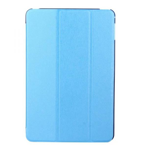 cubierta caja soporte elegante w / teclado bluetooth para azul Funda inteligente magnética de PU azul para tablet de 7" con patrón silk, triple pliegue para soporte en ángulo, recortes precisos para botones, puertos y cámara; teclado Bluetooth incluido, alimentada por 2 pilas AAA; a menudo usada para escribir correos o tomar notas en movilidad.