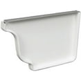 thumbnail image 3 of (2 pack) AMERIMAX HOME PRODUCTS 33006 5-Inch Galvanized Right End Cap, White, 3 of 3