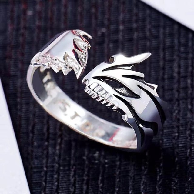 Anillos de ciempiés góticos, anillo de Anime Tokyo Ghoul, Kaneki Ken, Cosplay, apertura ajustable, joyería Punk Unisex, regalo, accesorios de utilería