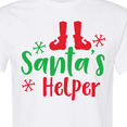 thumbnail image 4 of Inktastic Santa's Helper, Elf Shoes, Snowflakes, Christmas T-Shirt, 4 of 5